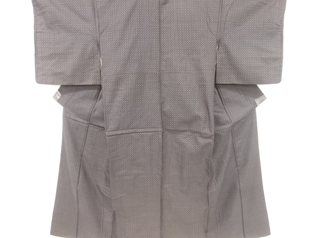 JAPANESE KIMONO / ANTIQUE KIMONO / TSUMUGI / WOVEN GRID